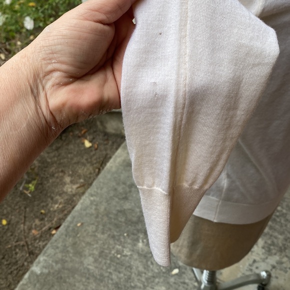 Mugler Paris Extra Fine Wool cream cutout detail stunning luxury sweater - Picture 6 of 12